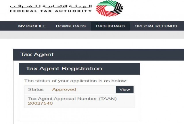 FTA REGISTERED & APPROVED TAX AGENT IN UAE